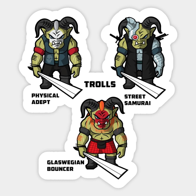 The Trolls Sticker by MarkSeb